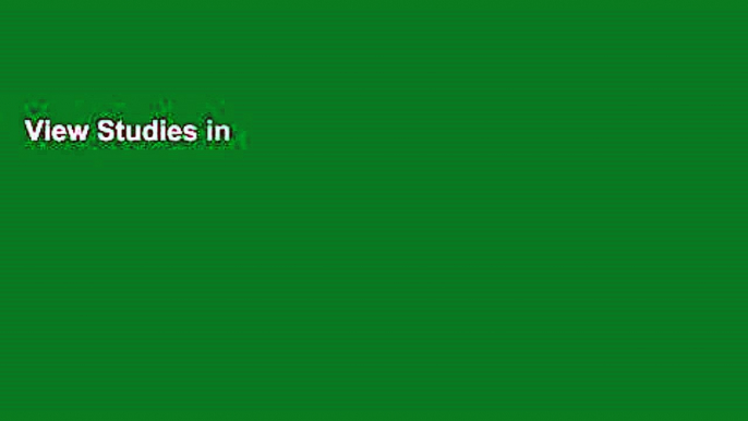 View Studies in International Corporate Finance and Governance Systems: A Comparison of the U.S,