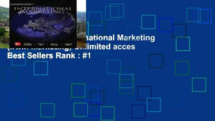 Popular Book  International Marketing (Irwin Marketing) Unlimited acces Best Sellers Rank : #1