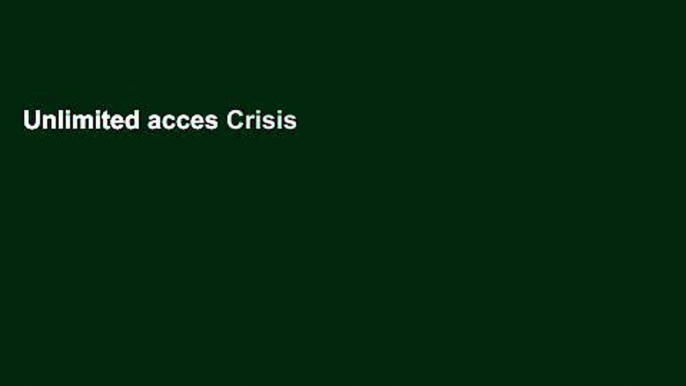 Unlimited acces Crisis of Responsibility: Our Cultural Addiction to Blame and How You Can Cure It