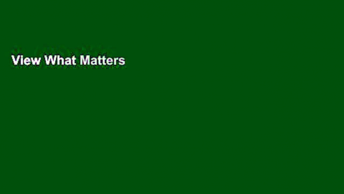 View What Matters Most: How a Small Group of Pioneers is Teaching Social Responsibility to Big