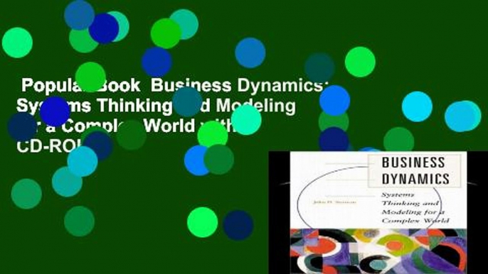 Popular Book  Business Dynamics: Systems Thinking and Modeling for a Complex World with CD-ROM