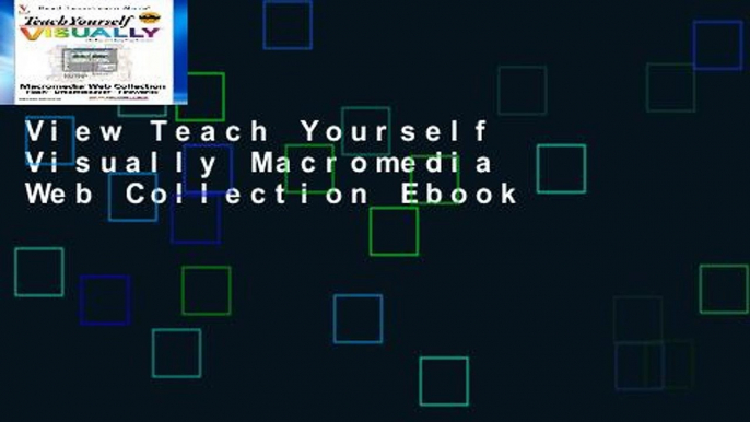 View Teach Yourself Visually Macromedia Web Collection Ebook