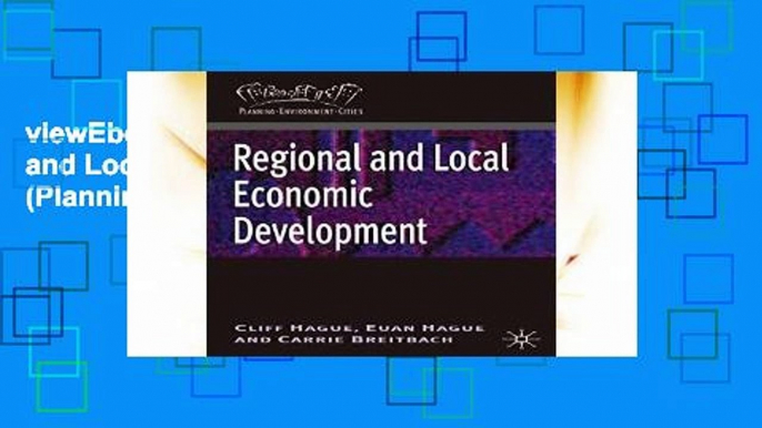 viewEbooks & AudioEbooks Regional and Local Economic Development (Planning, Environment, Cities)