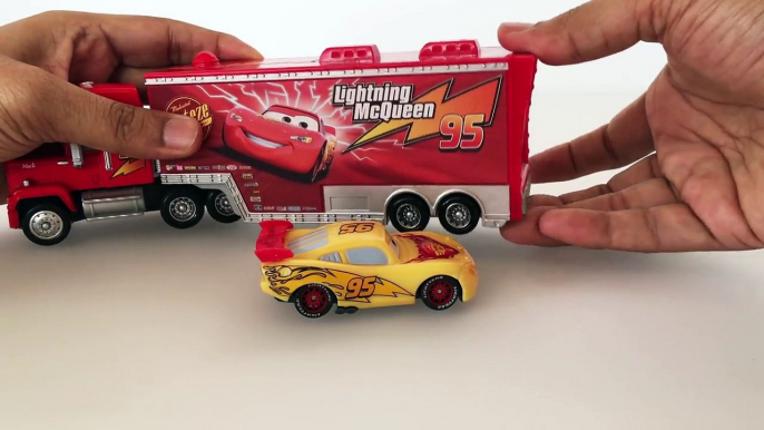 Disney Pixar Mack Truck and Disney Cars lightning mcqueen toys Cars 2 from Disney Pixar Ca