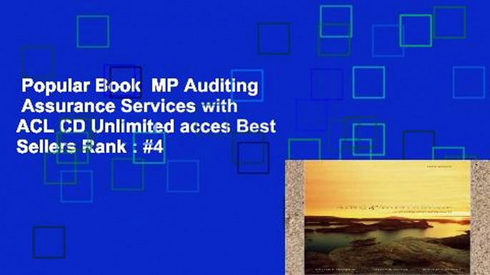 Popular Book  MP Auditing   Assurance Services with ACL CD Unlimited acces Best Sellers Rank : #4