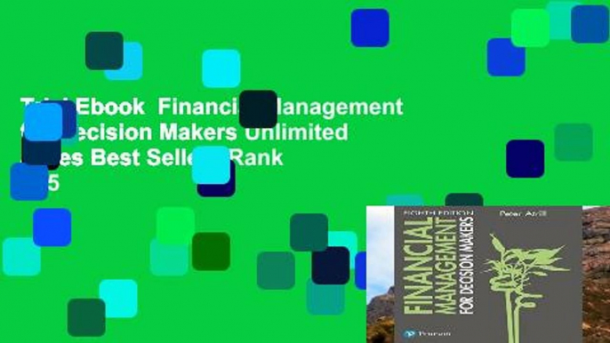 Trial Ebook  Financial Management for Decision Makers Unlimited acces Best Sellers Rank : #5