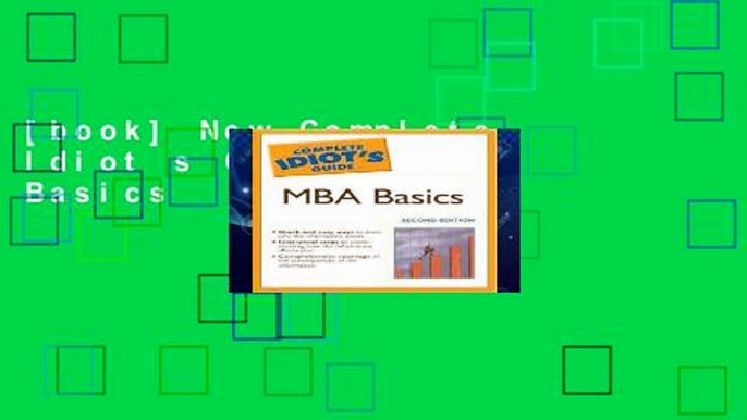 [book] New Complete Idiot s Guide to MBA Basics