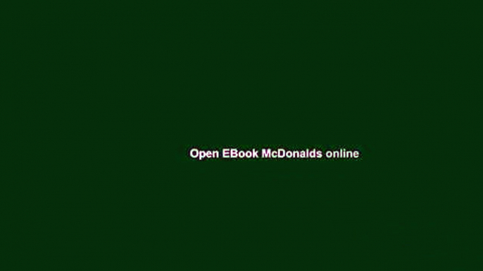 Open EBook McDonalds online