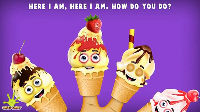 The Finger Family Ice cream Family Nursery Rhyme | Ice cream Finger Family Songs