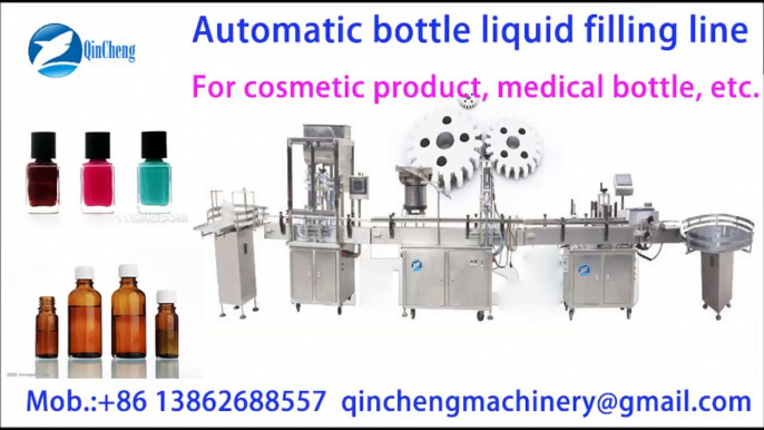 cosmetic filling line filling capping and labeling machine medical product