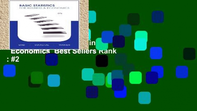 Popular to Favorit  Basic Statistics for Business   Economics  Best Sellers Rank : #2