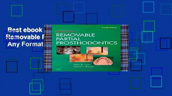 Best ebook  McCracken s Removable Partial Prosthodontics, 12e  Any Format