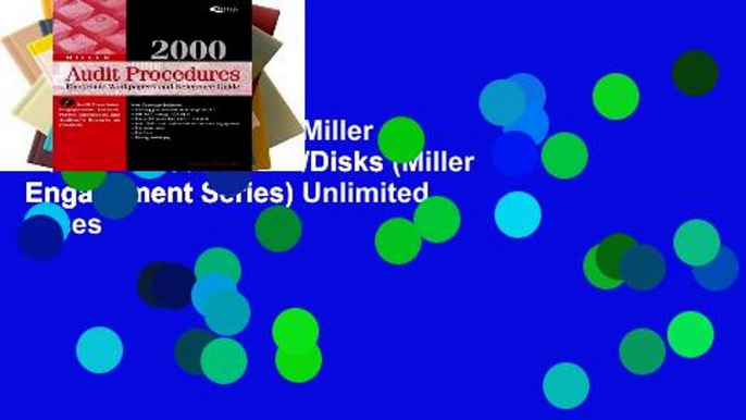 Popular Book  2000 Miller Audit Procedures Bk/Disks (Miller Engagement Series) Unlimited acces