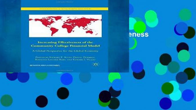 Reading Online Increasing Effectiveness of the Community College Financial Model: A Global