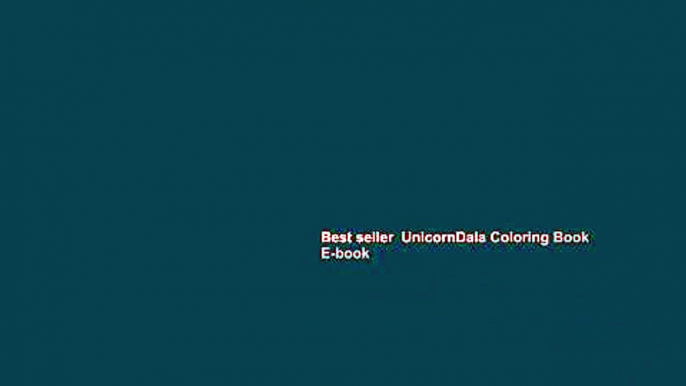 Best seller  UnicornDala Coloring Book  E-book