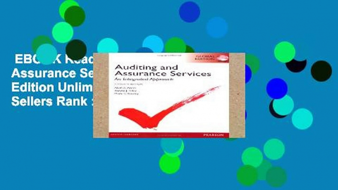 EBOOK Reader Auditing and Assurance Services, Global Edition Unlimited acces Best Sellers Rank : #5