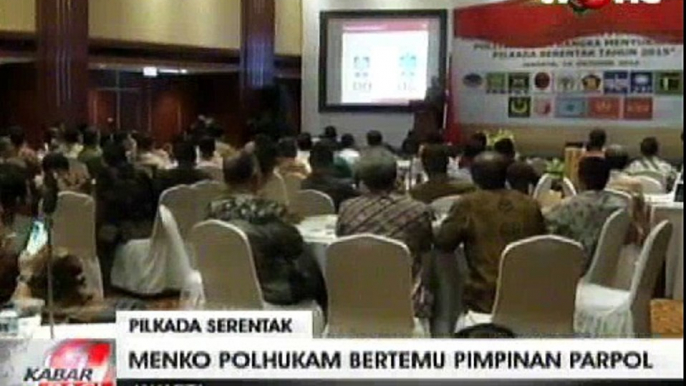 Menko Polhukam Bertemu Pimpinan Parpol Bahas Pilkada Serentak