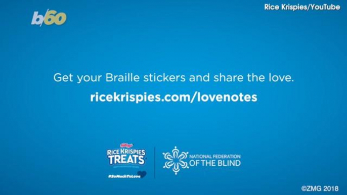 Kellogg's Rice Krispies Treats Will Now Have Braille Snack Notes