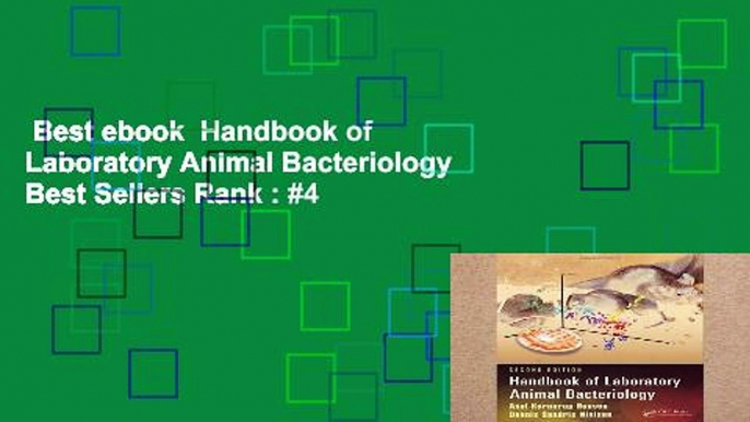 Best ebook  Handbook of Laboratory Animal Bacteriology  Best Sellers Rank : #4