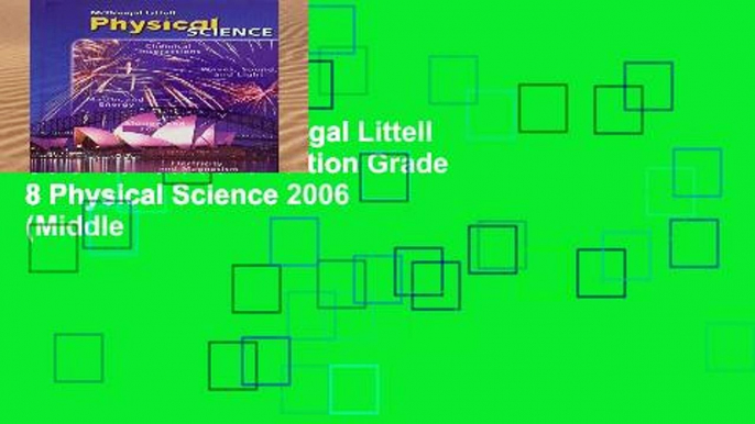 Favorit Book  McDougal Littell Science: Student Edition Grade 8 Physical Science 2006 (Middle