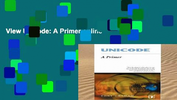 View Unicode: A Primer online