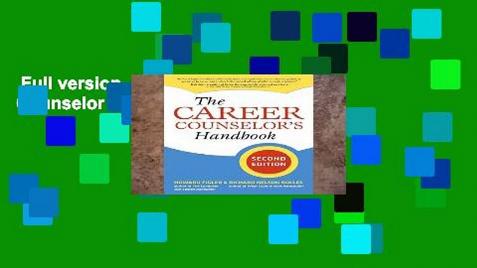 Full version  The Career Counselor s Handbook Complete