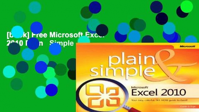 [book] Free Microsoft Excel 2010 Plain   Simple