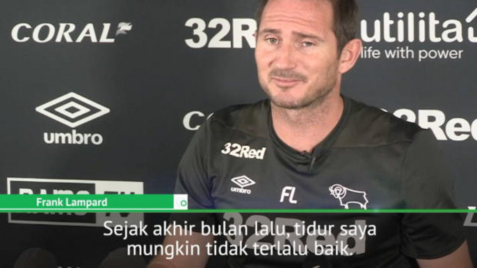 Lampard Akui Sulit Tidur Jelang Debut Sebagai Pelatih Bersama Derby