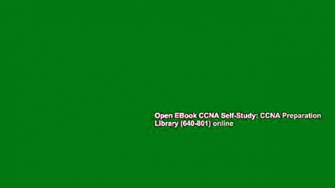 Open EBook CCNA Self-Study: CCNA Preparation Library (640-801) online