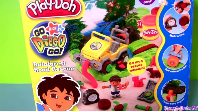 Play Doh Diego Rainforest Road Rescue Mission Nickelodeon Show Go Diego Go! Toys Review