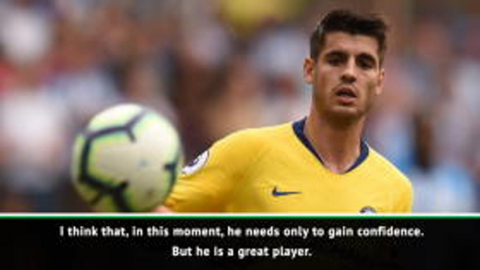 Sarri not worried by Morata's goalscoring form