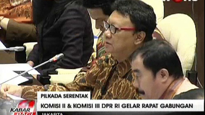 DPR Gelar Rapat Gabungan Bahas Pilkada Serentak