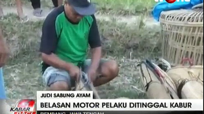 Digerebek Polisi, Penjudi Sabung Ayam Kabur Tinggalkan Belasan Motor