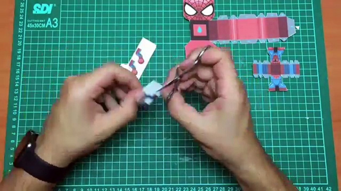 How to Make a Spiderman Paper Toy ( Papercraft ) (free template) by Gus Santome