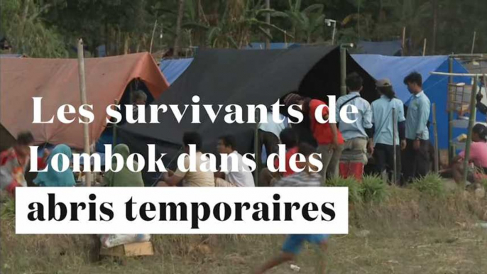 Lombok : les déplacés vivent dans des abris temporaires après le séisme