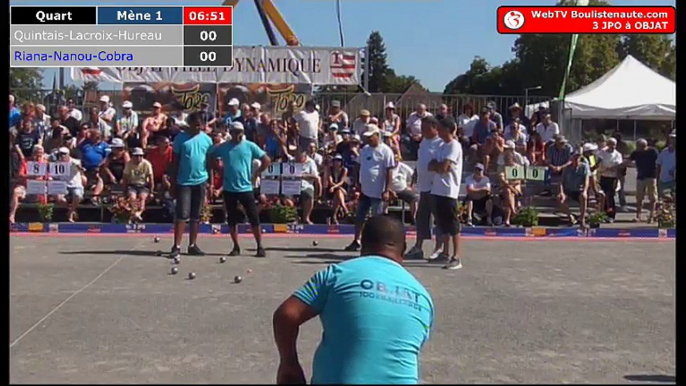 National d'Objat 2018 à pétanque : Quart Quintais VS Madagascar