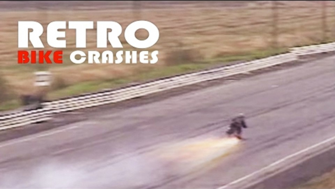 Retro Bike Crashes | Drag Racer Almost Killed!