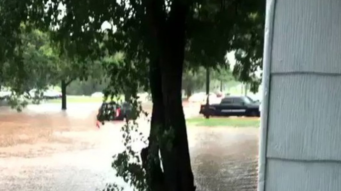 Stillwater Street Flooded After Oklahoma Storm