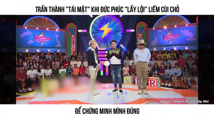 Trấn Thành "tái mặt" khi Đức Phúc "lầy lội" liếm cùi chỏ Để chứng minh mình đúng