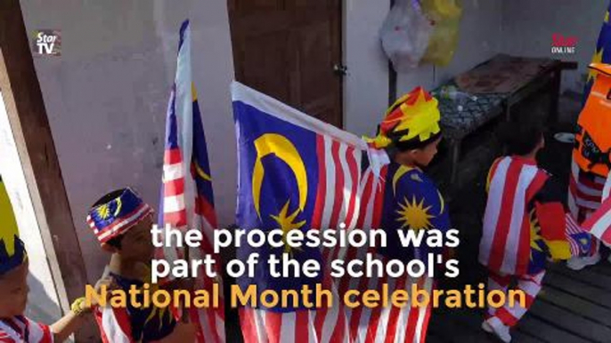 Pupils of SK Bako celebrate National Day with “Sayangi Malaysiaku” activities
