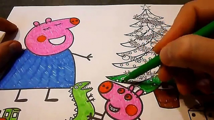 Свинка Пеппа Мультфильм Раскраска, Раскрашиваем Джорджа, Маму свинку. Peppa Pig, Pig mom