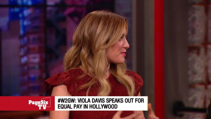 Shout out to @ViolaDavis! She's speaking out on equal pay for women in Hollywood, including the progress made by @OctaviaSpencer and @jes_chastain! We're giving her props on #WayToGoWednesday on #PageSixTV! #W2GW