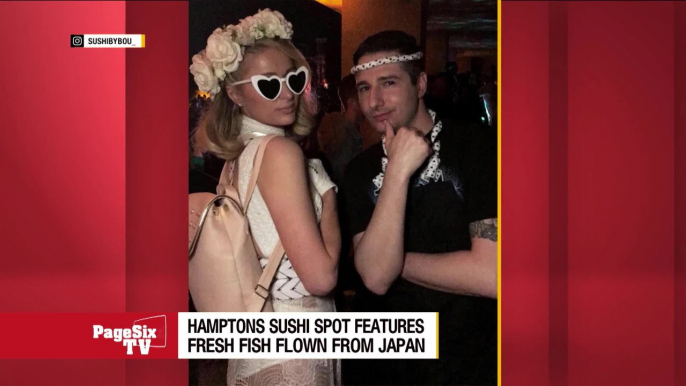 If you're regularly taking private helicopters and jet setting from Japan to New York, you're either rich or a piece of raw fish! @SushiByBou_ restaurant has their sushi flown in from The Land of The Rising Sun! It's insane! #PageSixTV