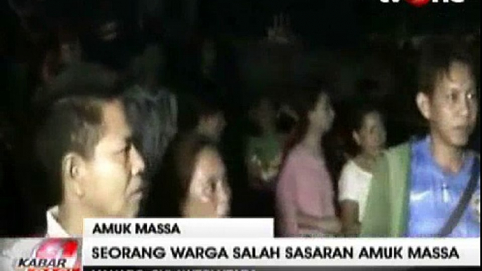 Seorang Pemuda Salah Sasaran Amuk Massa