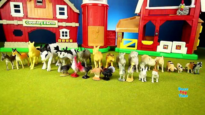 Learn Farm Animals Names For Kids Animal Toys Video