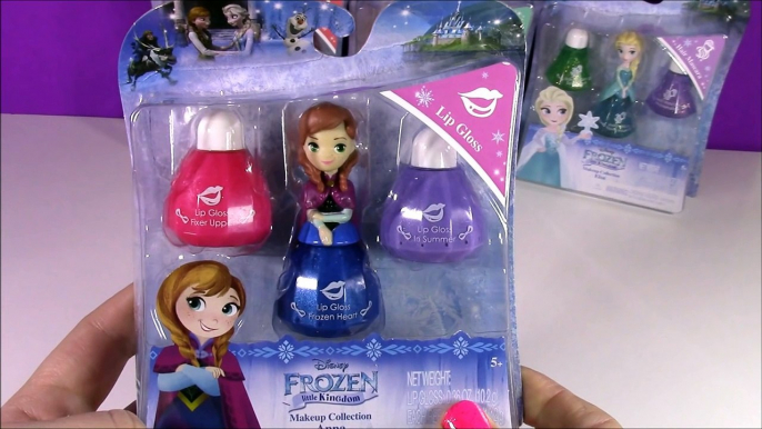 Disney Princess Little Kingdom FROZEN Anna & Elsa Makeup! Body Glitter Lip Gloss! SHOPKINS