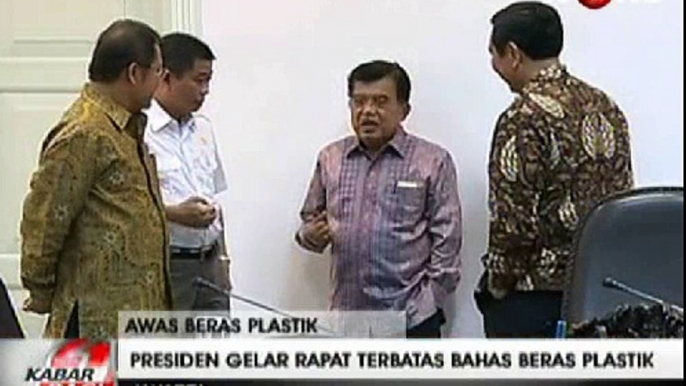 Presiden Adakan Rapat Terbatas Bahas Temuan Beras Plastik