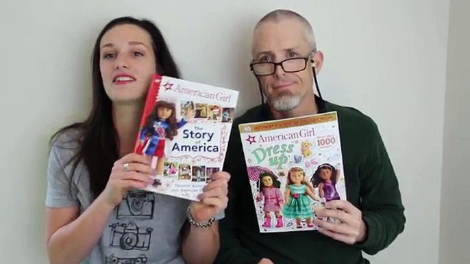 Reviewing American Girl Doll Sticker Books WITH MY DAD!