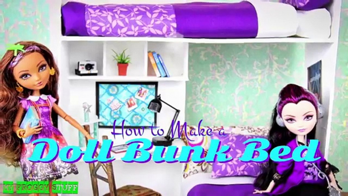 How to Make a Doll Bunk Bed | plus Desk Doll Crafts