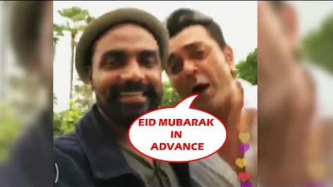 सलमान के रेस 3 टीम ने किया सबको EID मुबारक Wish | Bobby Deol, Remo D'souza